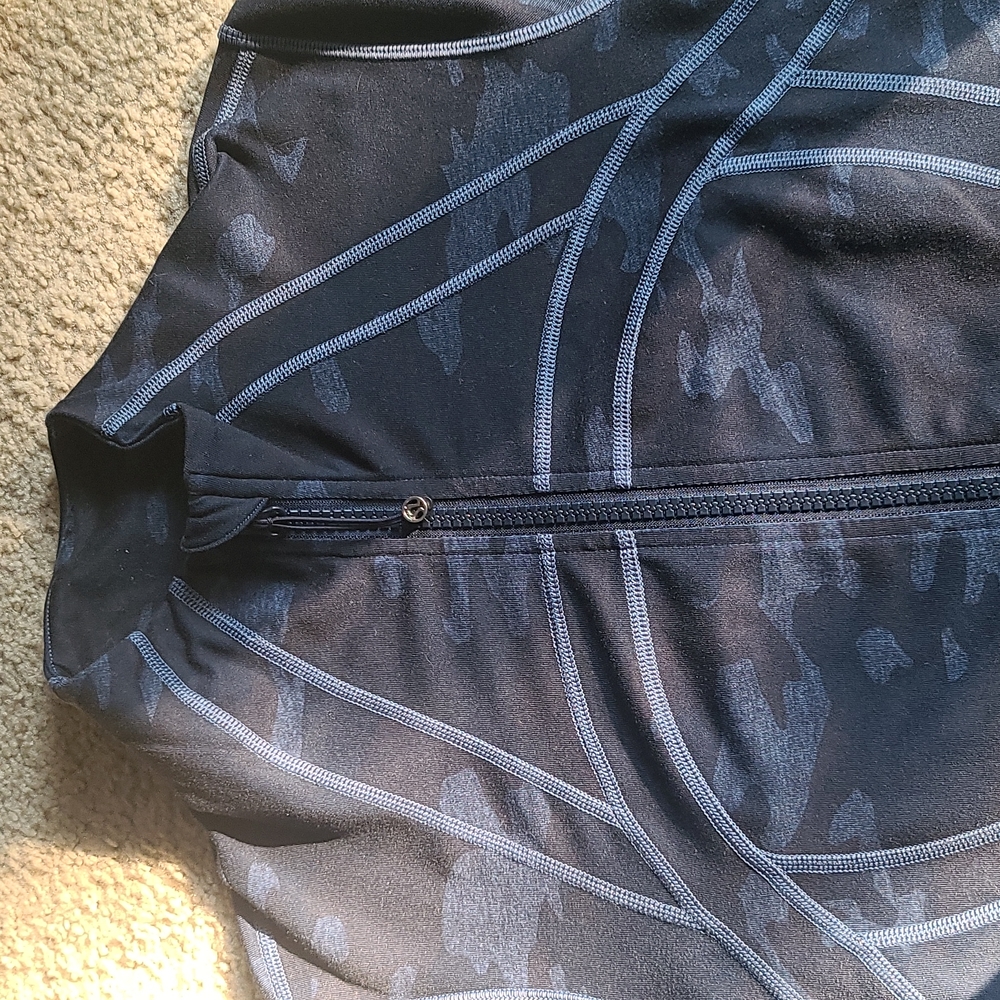(M) Lululemon athletic blue camo jacket